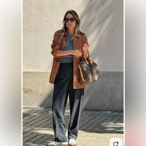 Vintage camel corduroy two button blazer